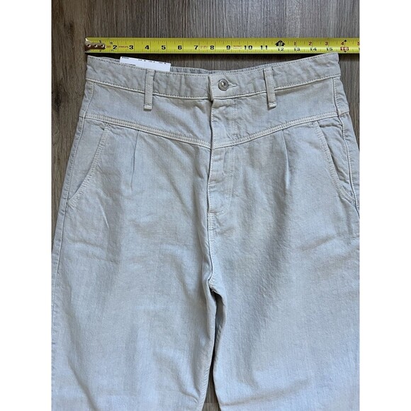 Zara The 80’S Tapered In Ice Stone Size 8 - Picture 6 of 9
